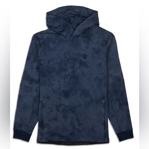 Lululemon Textured Tech Hoodie Diamond Dye Iron Blue True Navy, Size Medium